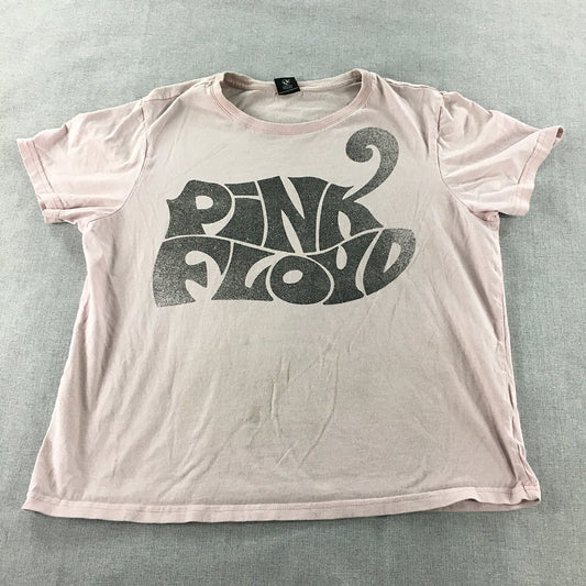 Pink Floyd Womens T-Shirt Size 14 Short Sleeve Licensed Band Tee