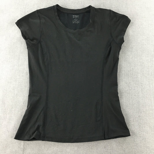 Vogo Athletica Womens T-Shirt Size M Black Short Sleeve Top