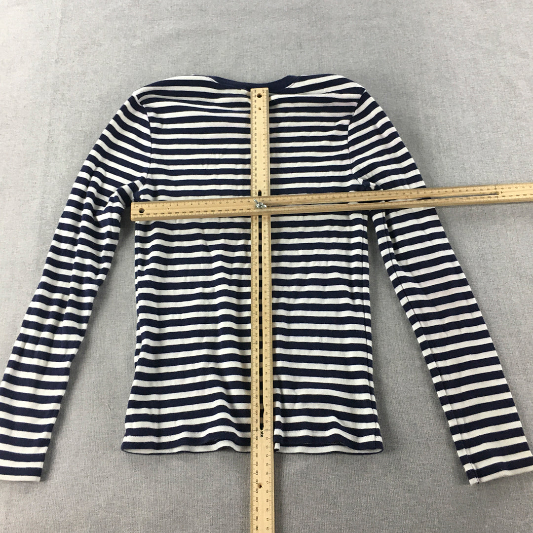 Polo Ralph Lauren Kids Boys Knit Sweater Youth Size S (8 - 10 Yrs) Blue Striped