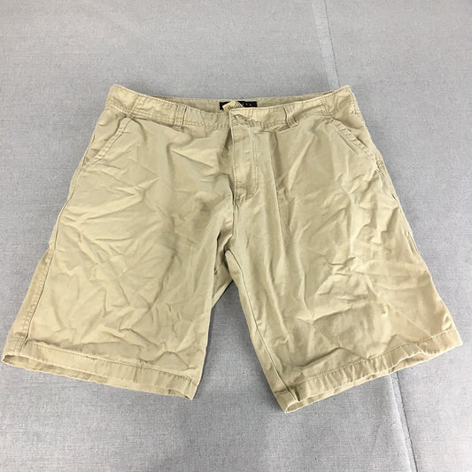 SNDNSTA Mens Chino Shorts Size 38 Brown Pockets Casual