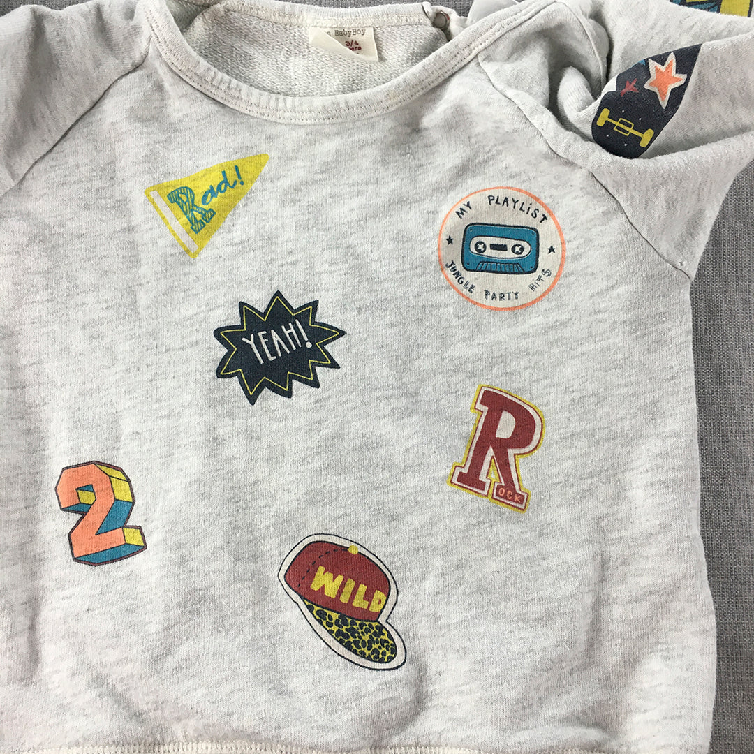 Zara Baby Boys Sweater Size 3 - 4 Years Toddler Grey Jumper