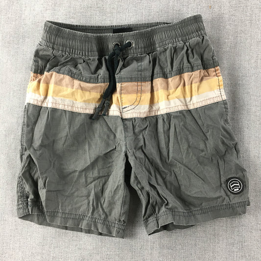 St Goliath Kids Boys Shorts Size 7 Grey Drawstring Elastic Waist Pockets