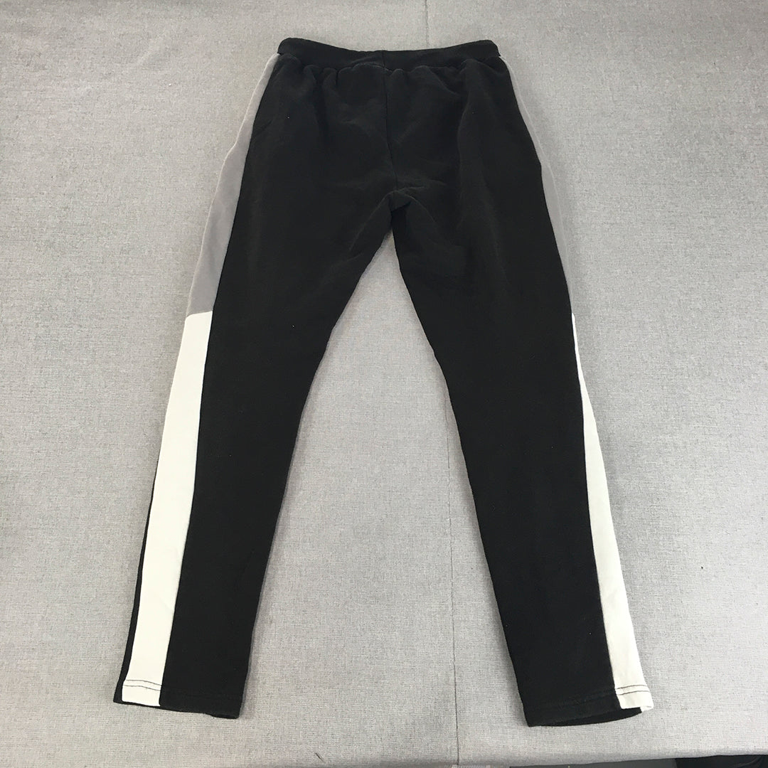 Boohoo Man Jogger Pants Size S Black Logo Tracksuit