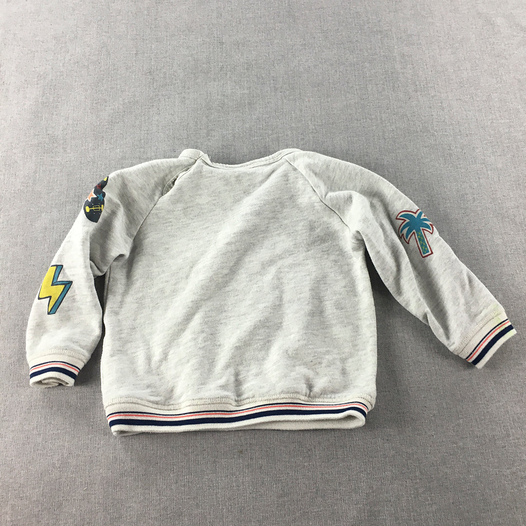 Zara Baby Boys Sweater Size 3 - 4 Years Toddler Grey Jumper