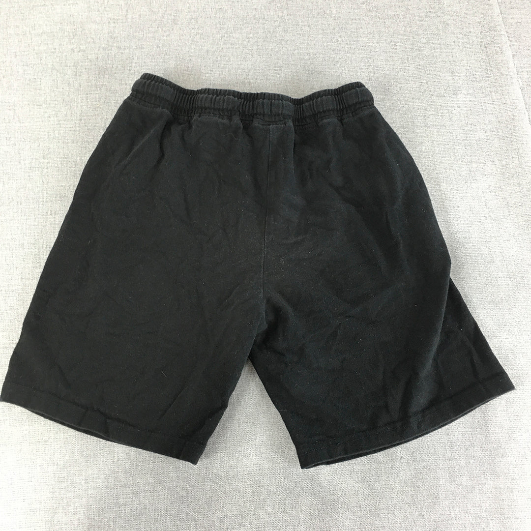 Fame Forever Kids Boys Shorts Size 13 - 14 Years Black Drawstring Elastic Waist