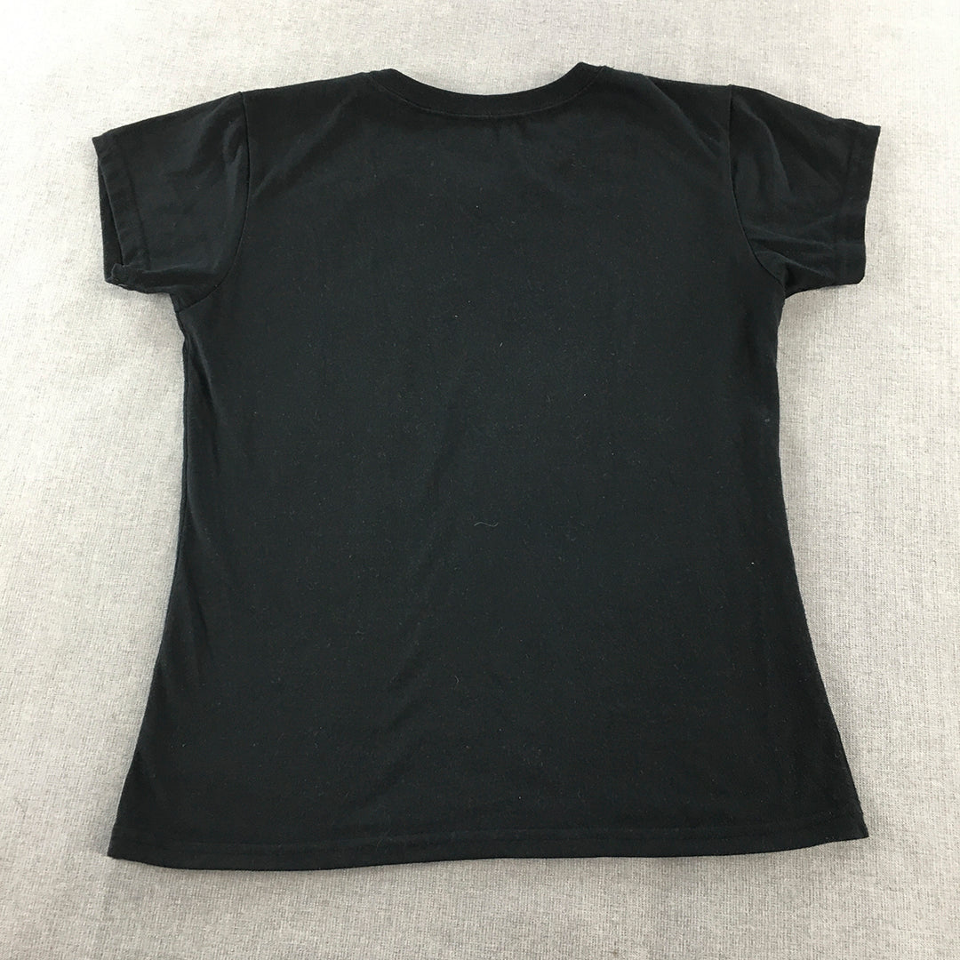 Cebu Philippines Womens T-Shirt Size XL Black Short Sleeve Crew Neck Top