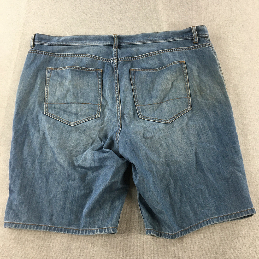 Jack Stone Mens Denim Shorts Size 44 Blue Light Wash Pockets