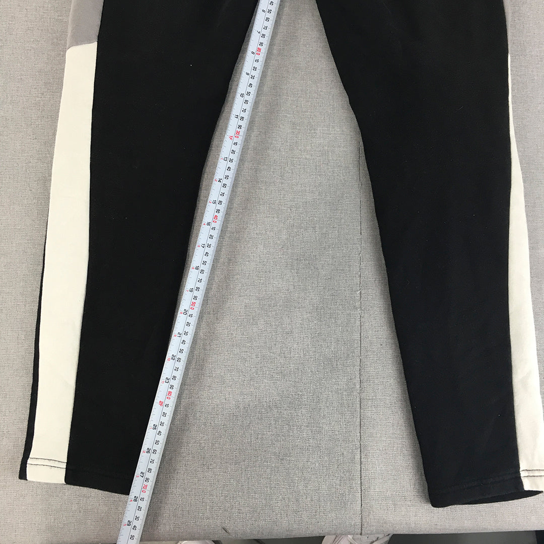 Boohoo Man Jogger Pants Size S Black Logo Tracksuit