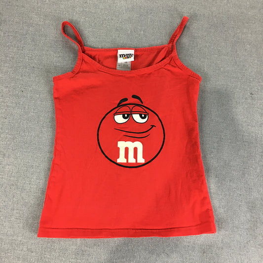 M&Ms World Womens T-Shirt Size M Red Cami Top