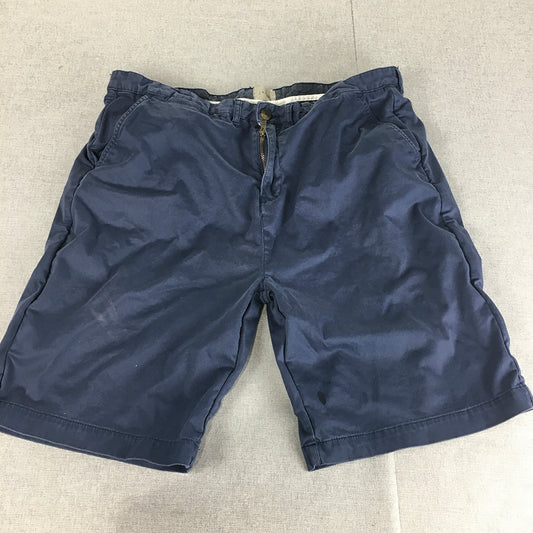 Jachs Mens Chino Shorts Size 36 Blue Pockets Casual Walking