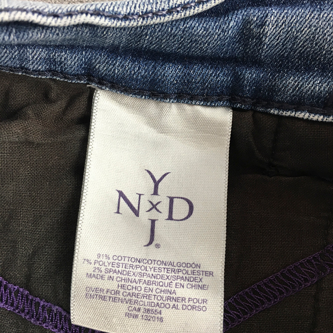 Not Your Daughters Jeans Womens Size 6 Cropped 3/4 Length Blue NYJD