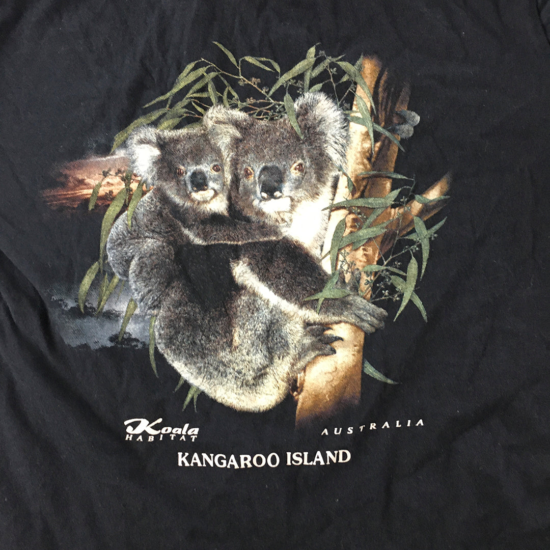 Kangaroo Island Australia Kids T-Shirt Size 12 Years Blue Koala Short Sleeve