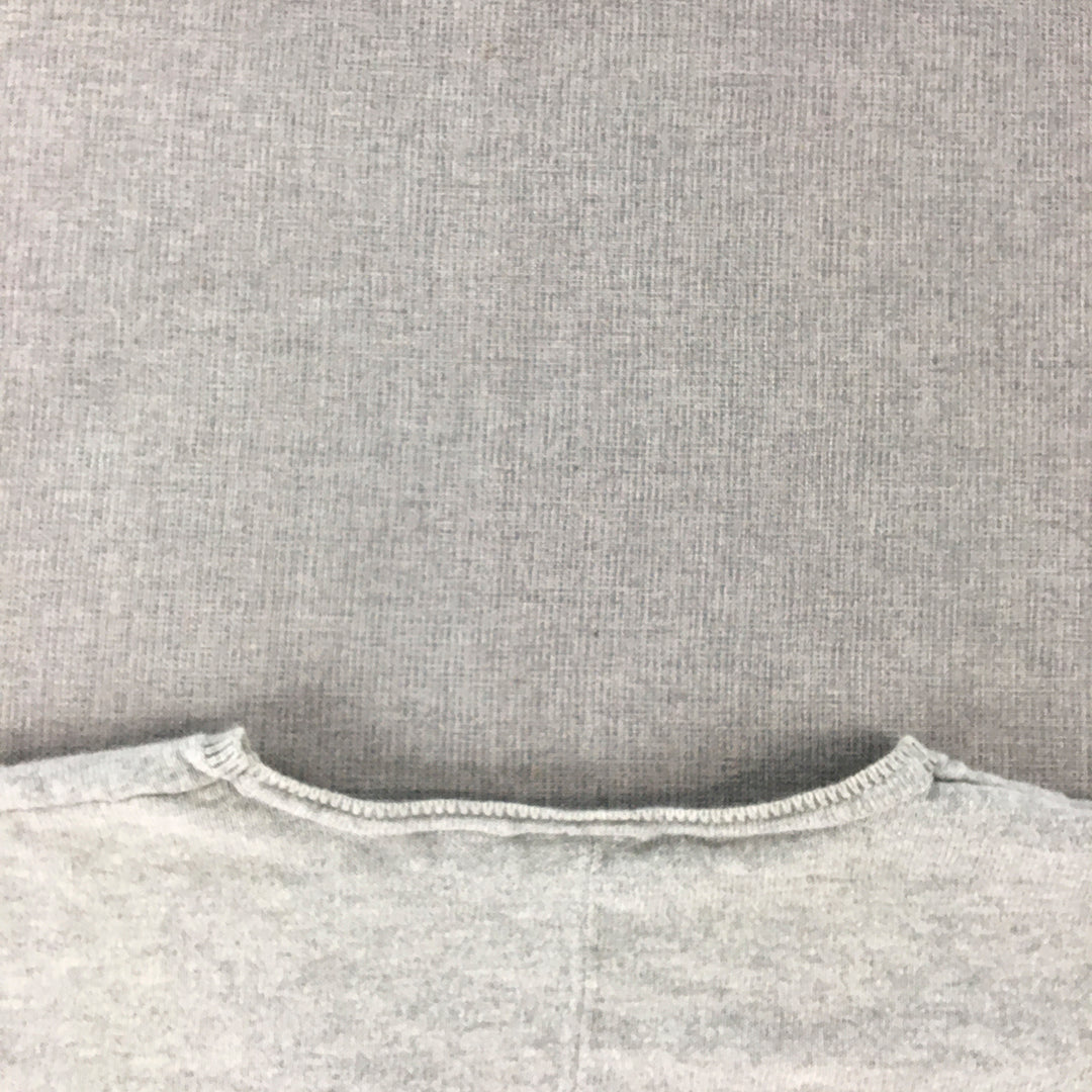 Esprit Womens Knit Top Size XS Grey V-Neck Shirt