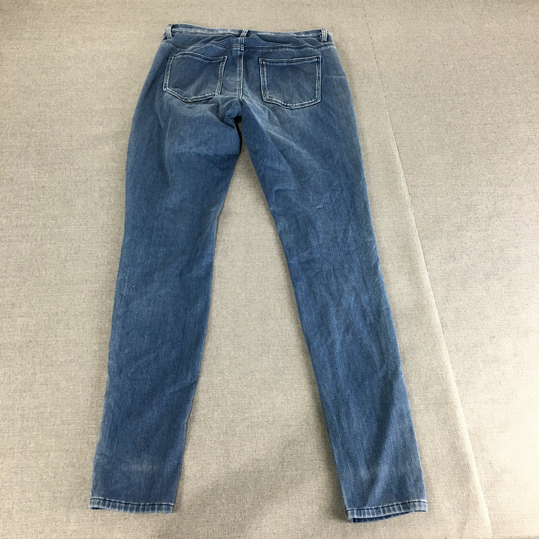 Uniqlo Womens Skinny Jeans Size S Blue Stretch Denim Light Wash