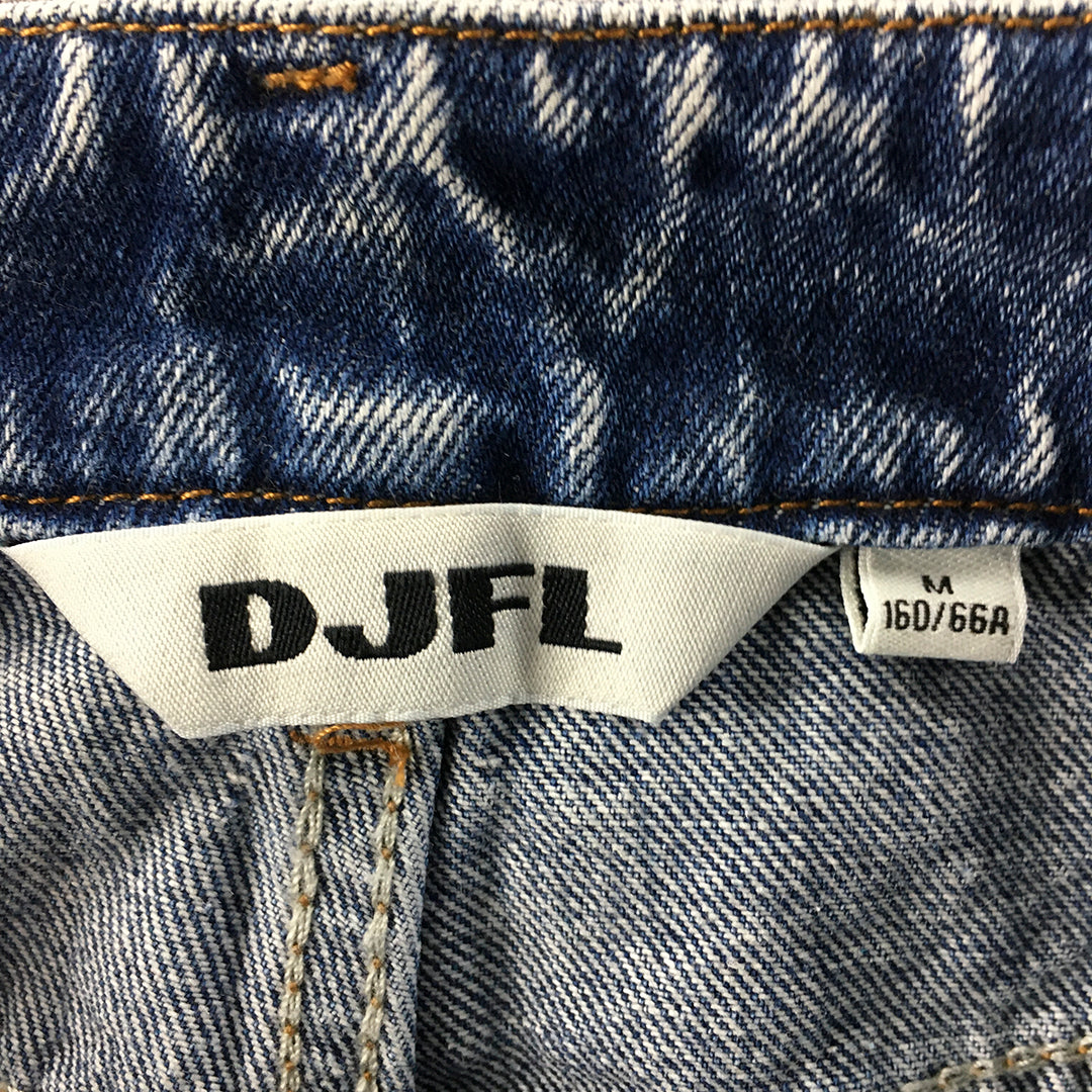 DJFL Womens Jeans Size M Blue Straight Leg Stone Wash Denim