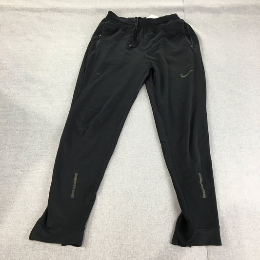 Nike Mens Tracksuit Pants Size S Black Dri-Fit Drawstring Pockets Jogger