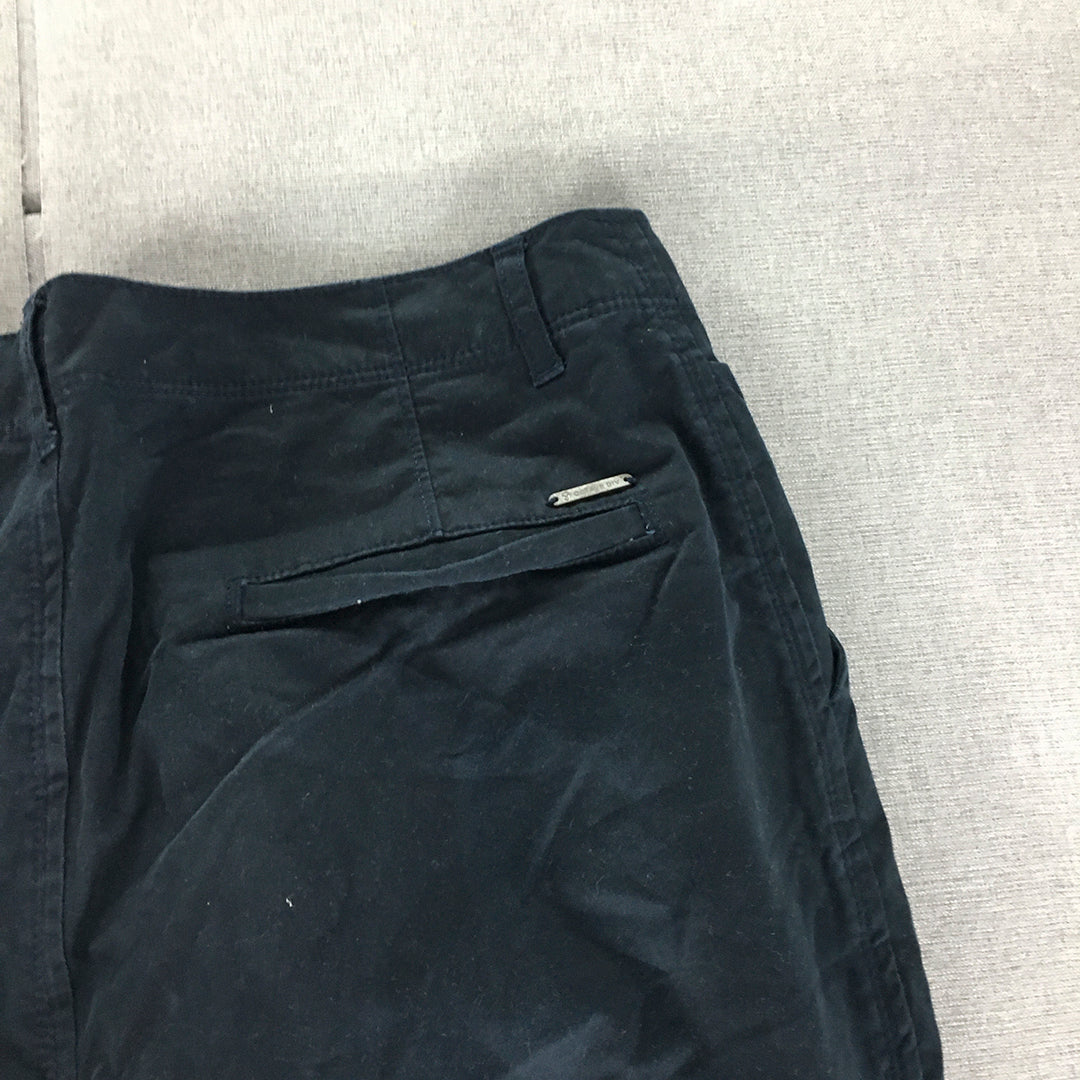 Octave Mens Chino Pants Size 34 (W34 x L31) Navy Blue Regular Fit