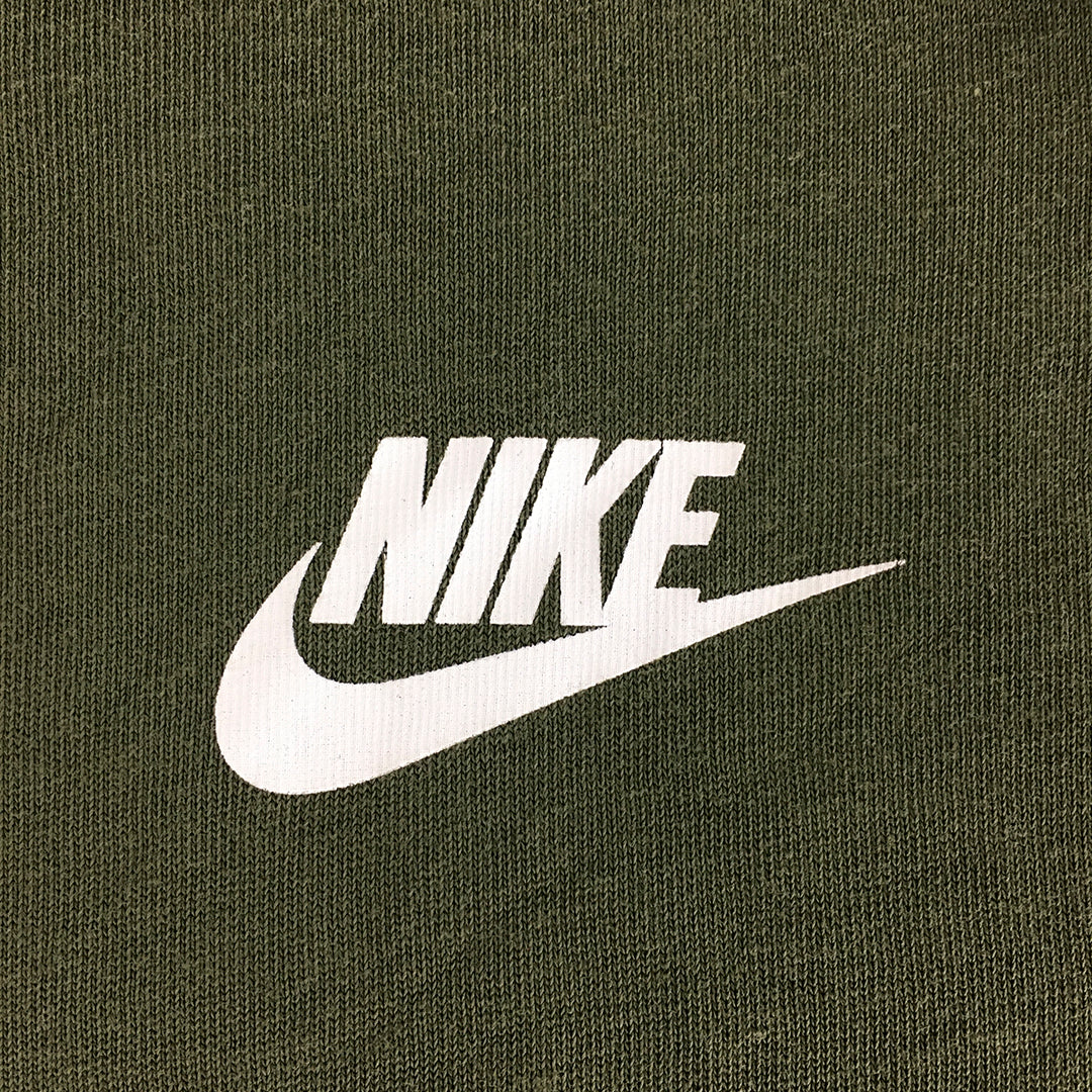 Nike Mens T-Shirt Size M Green Swoosh Logo Short Sleeve Crew Neck