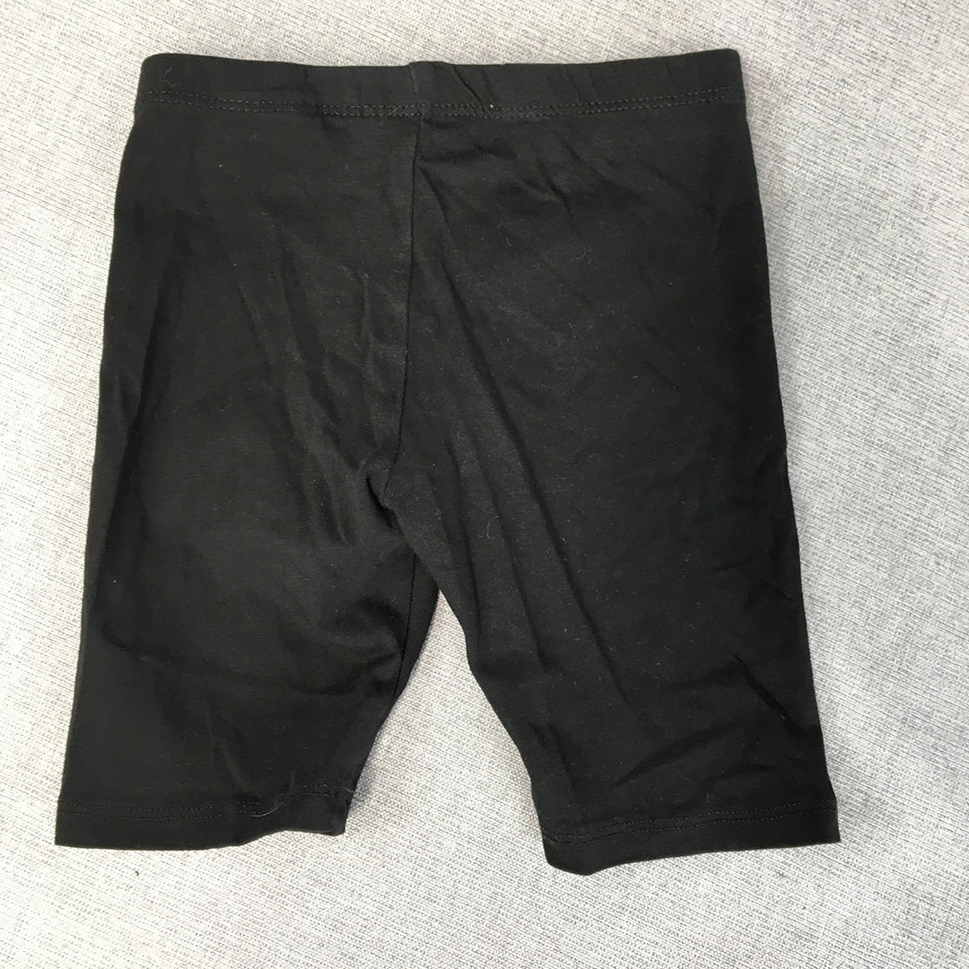 H&M x Disney Kids Girls Shorts Size 3 - 4 Years Black Stretch Fabric