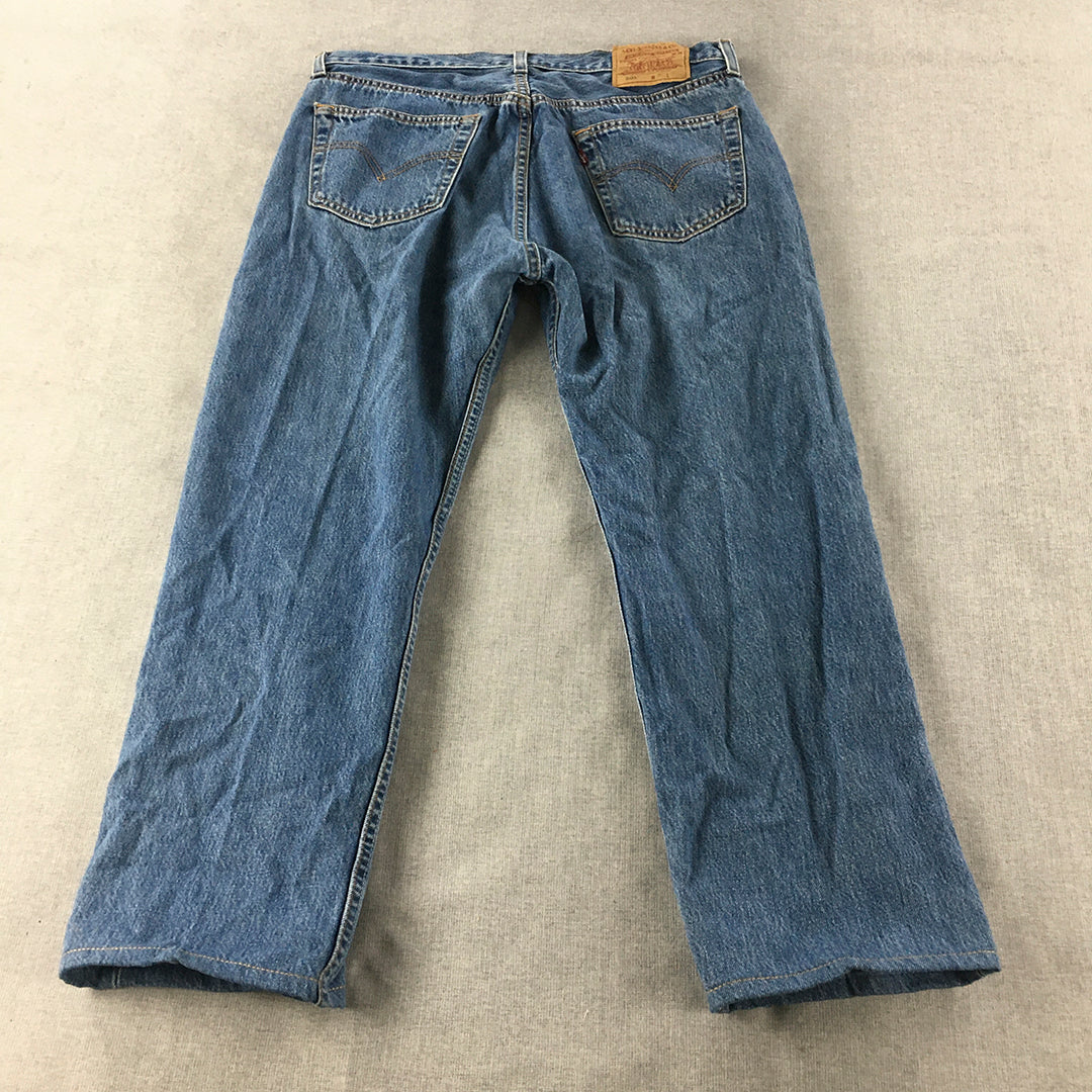 Levi's 501 Mens Jeans Size 35 Blue Straight Leg Denim