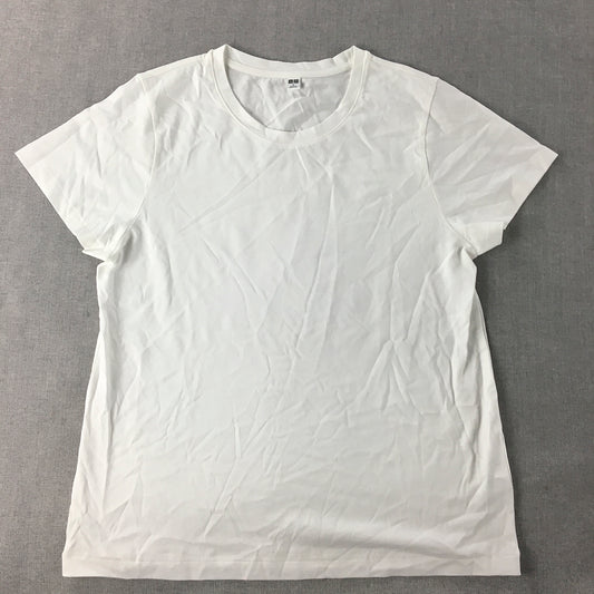 Uniqlo Womens T-Shirt Size S White Crew Neck Short Sleeve Top