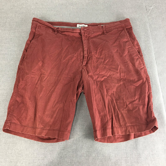 Goodfellow & Co Mens Chino Shorts Size 34 Red Pockets Casual Walking