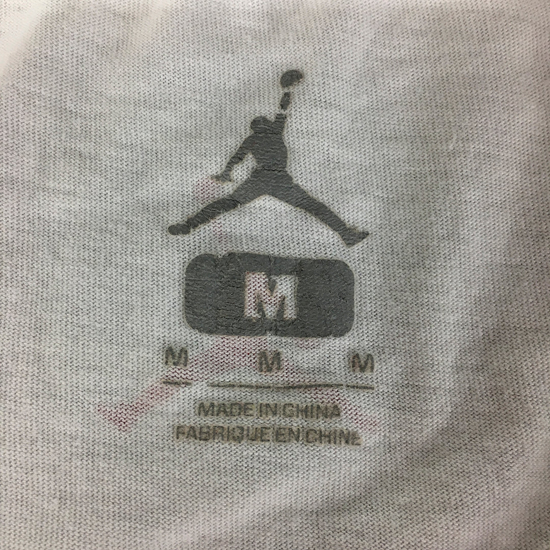 Nike Air Jordan Womens T-Shirt Size M White 23 Short Sleeve Crew Neck Tee