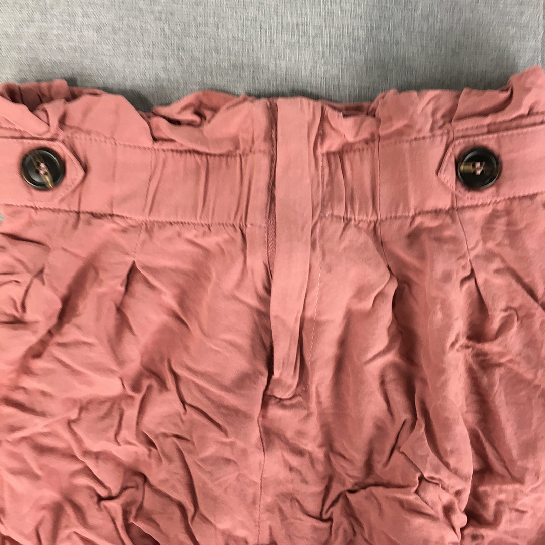 Nichii Womens Shorts Size S Pink Elastic Waist