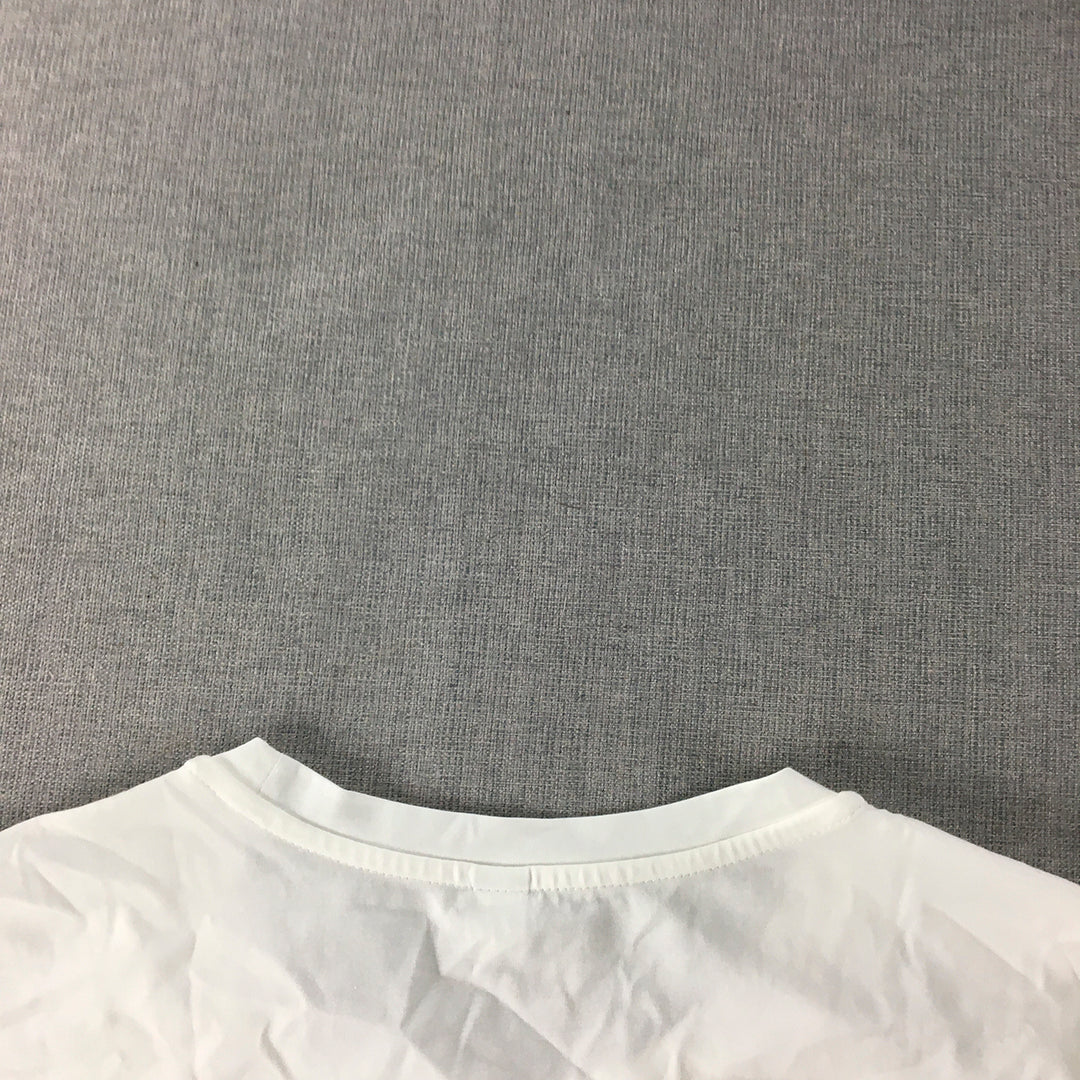 Uniqlo Womens T-Shirt Size S White Crew Neck Short Sleeve Top