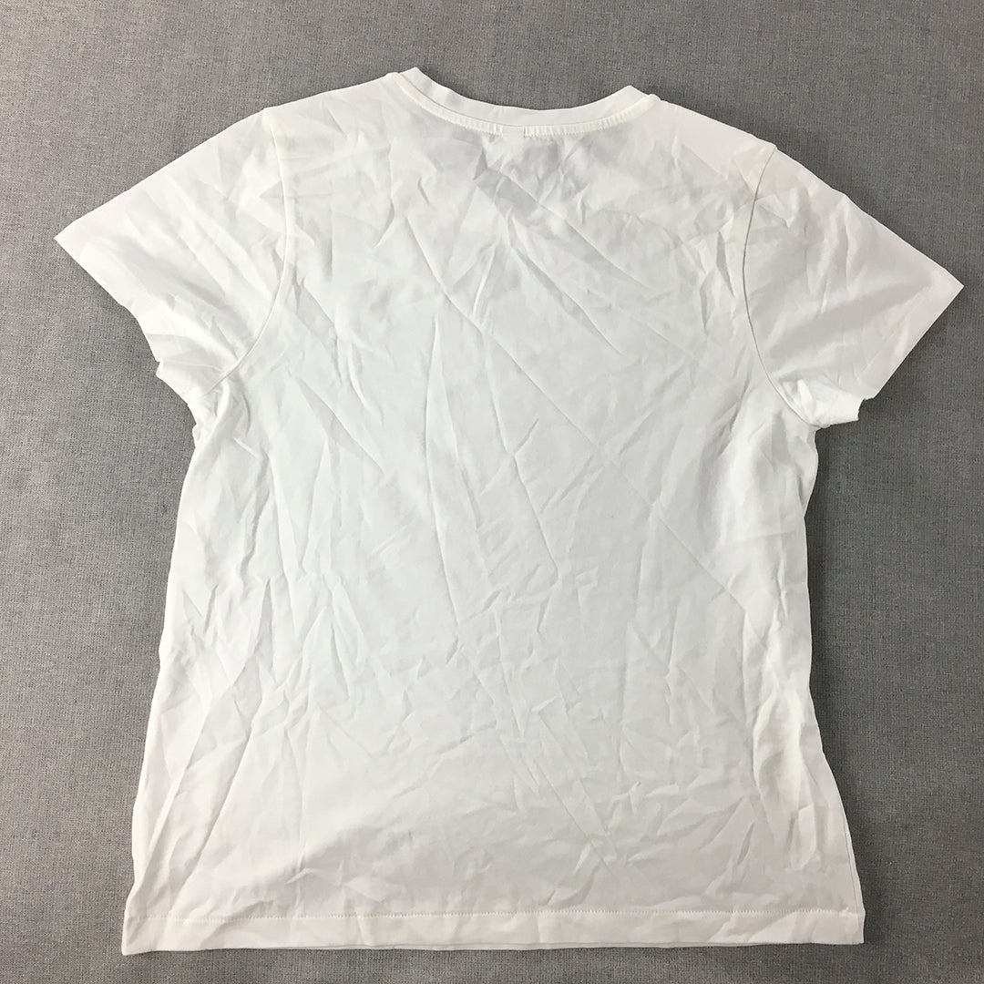 Uniqlo Womens T-Shirt Size S White Crew Neck Short Sleeve Top