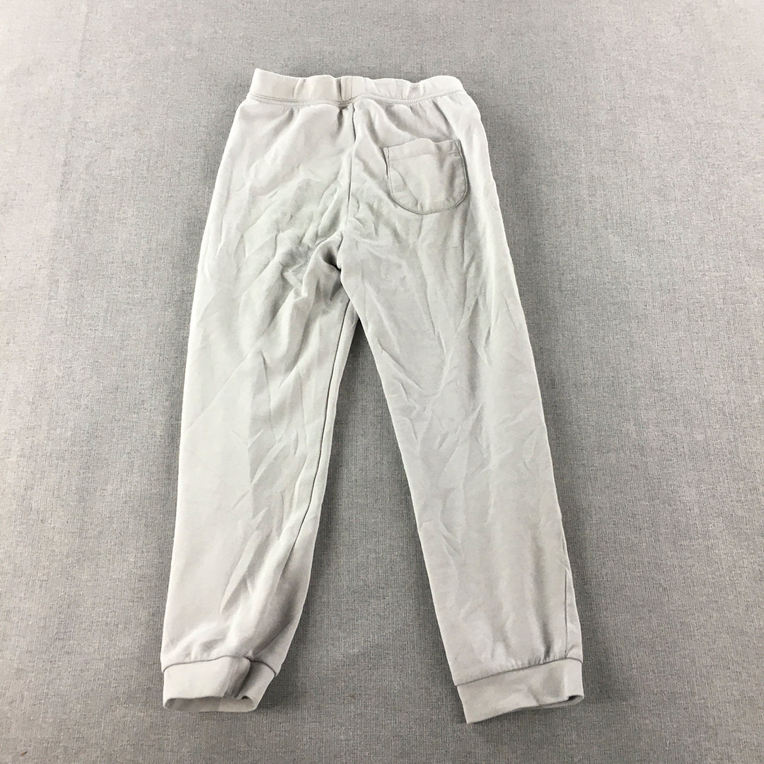 Uniqlo AIRism Kids Jogger Pants Size 6 - 7 Years Grey Elastic Waist Tracksuit