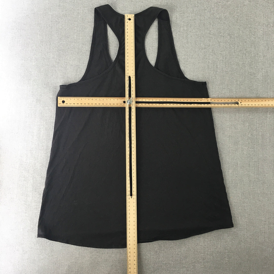 Puma Womens Tank Top Size S Black Logo Sleeveless Singlet Shirt