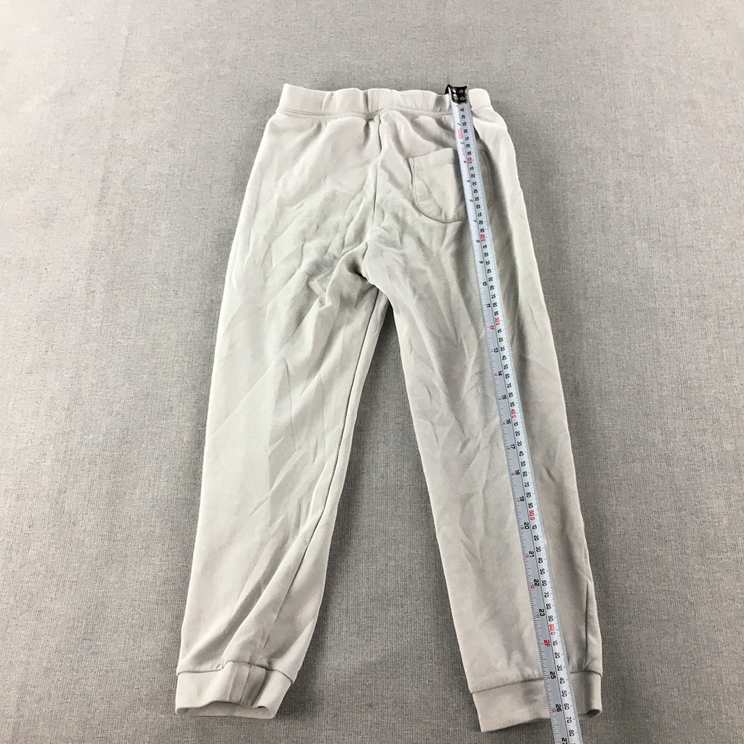 Uniqlo AIRism Kids Jogger Pants Size 6 - 7 Years Grey Elastic Waist Tracksuit