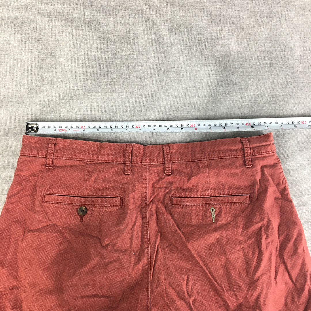 Goodfellow & Co Mens Chino Shorts Size 34 Red Pockets Casual Walking