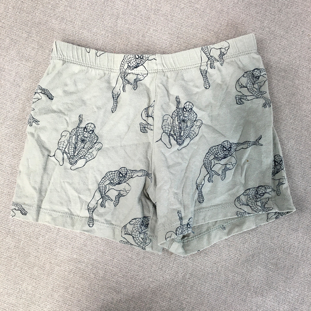 Spider-Man Boys Shorts Size 2 Baby Toddler Blue Marvel Superhero Spiderman