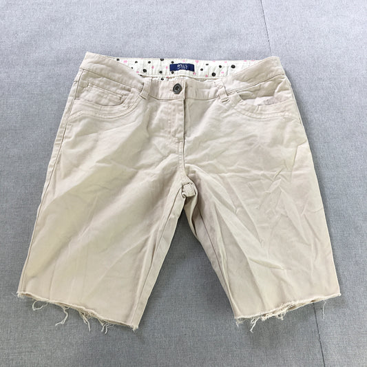 Wills Sport Mens Chino Shorts Size 30 Cream Beige Cut-Off Pockets