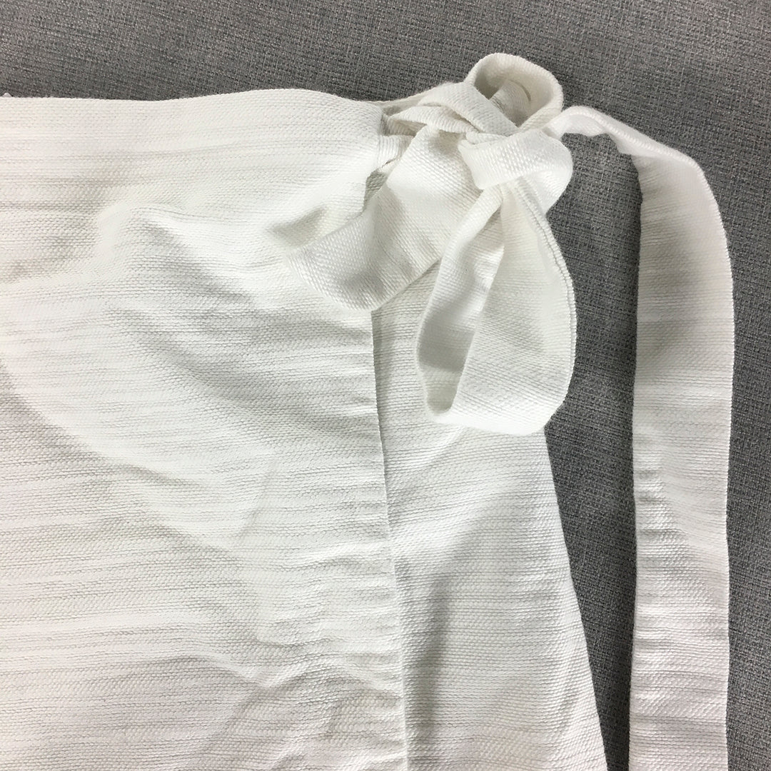 Kookai Womens Wrap Skirt Size 34 White Tie Up