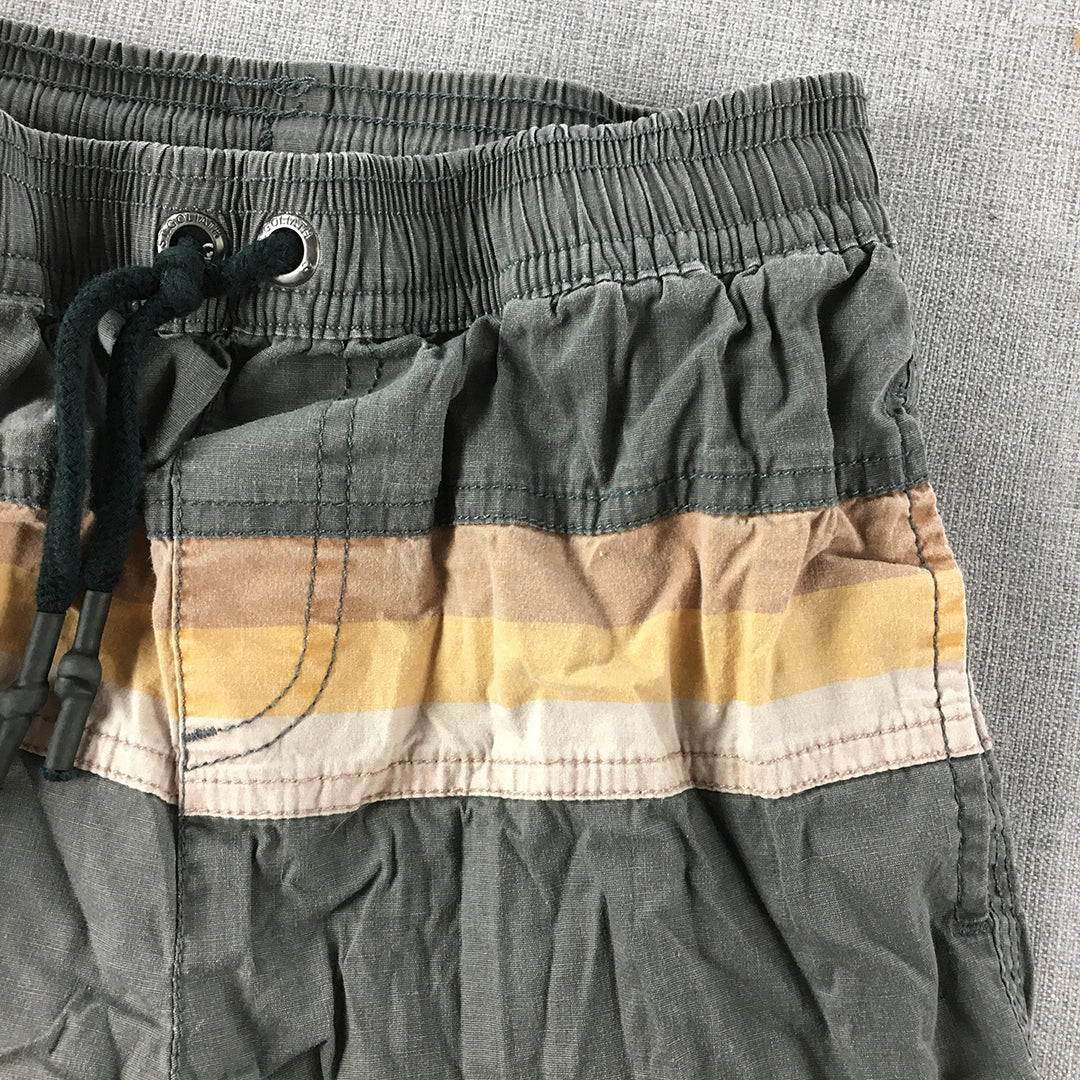 St Goliath Kids Boys Shorts Size 7 Grey Drawstring Elastic Waist Pockets