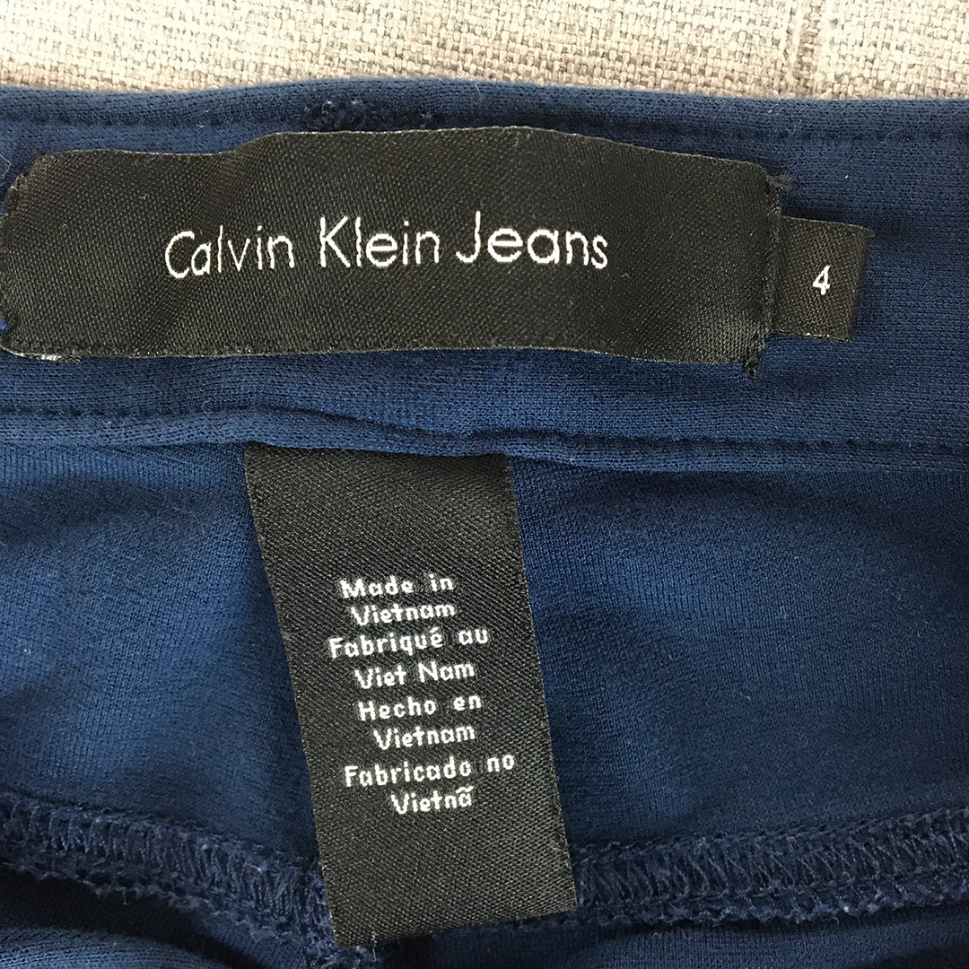 Calvin Klein Jeans Womens Size 4 Blue Skinny Stretch Denim