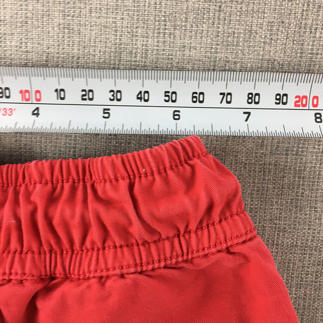 Lil Homme Baby Boys Shorts Size 1 - 2 Years Toddler Red Logo Drawstring