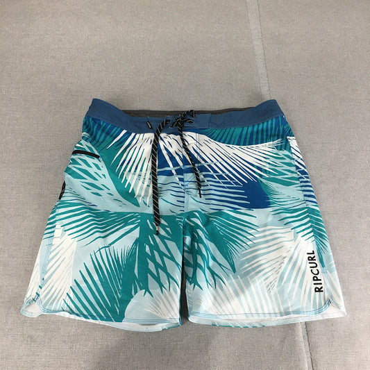 Rip Curl Mens Board Shorts Size 36 Blue Surf Swim Drawstring Boardies