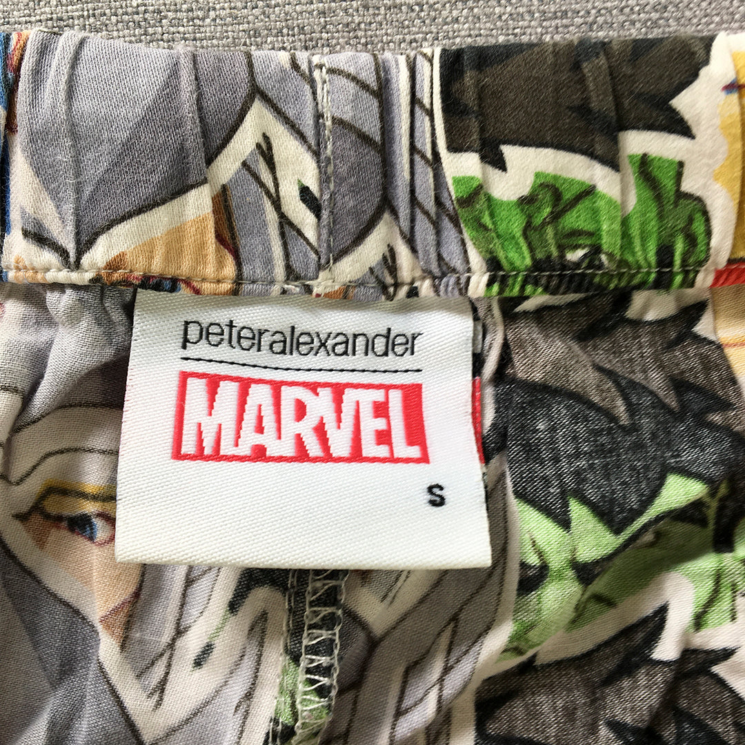 Peter Alexander x Marvel Mens Sleep Shorts Size S Iron Man Hulk Avengers