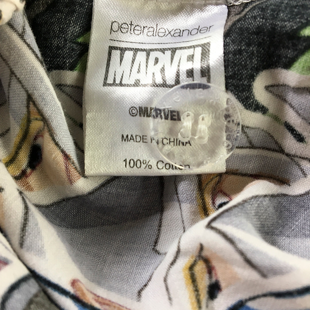 Peter Alexander x Marvel Mens Sleep Shorts Size S Iron Man Hulk Avengers