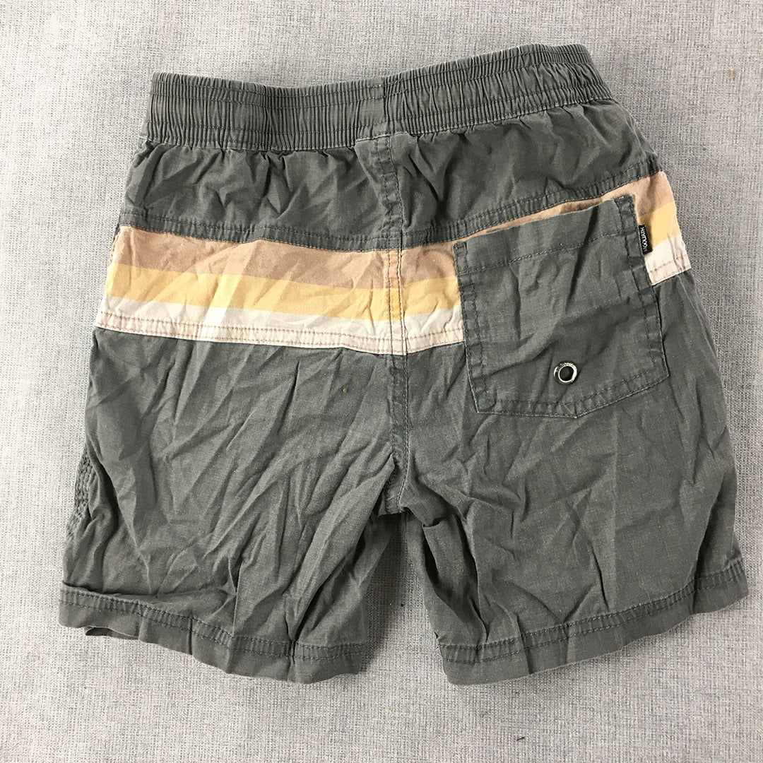 St Goliath Kids Boys Shorts Size 7 Grey Drawstring Elastic Waist Pockets