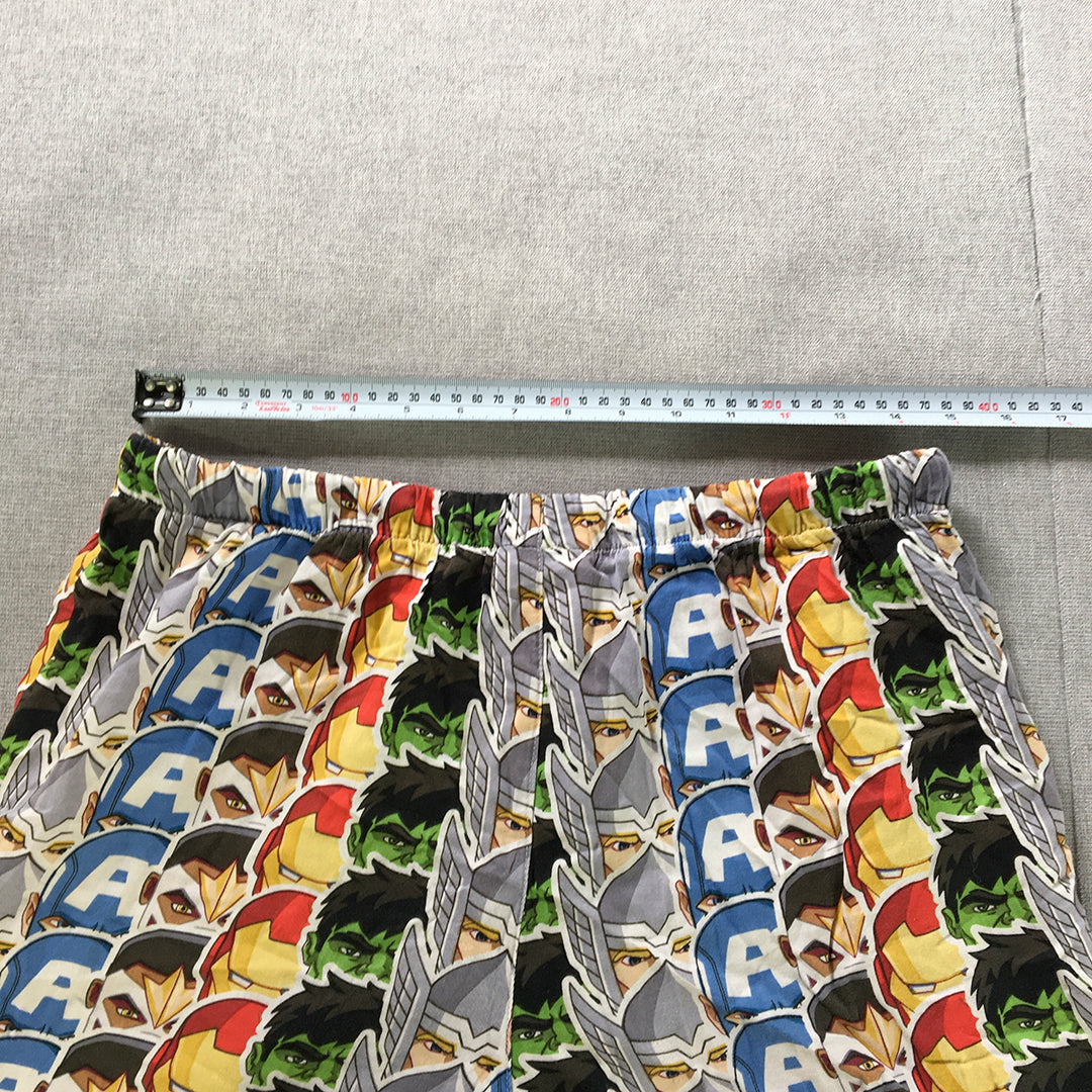 Peter Alexander x Marvel Mens Sleep Shorts Size S Iron Man Hulk Avengers