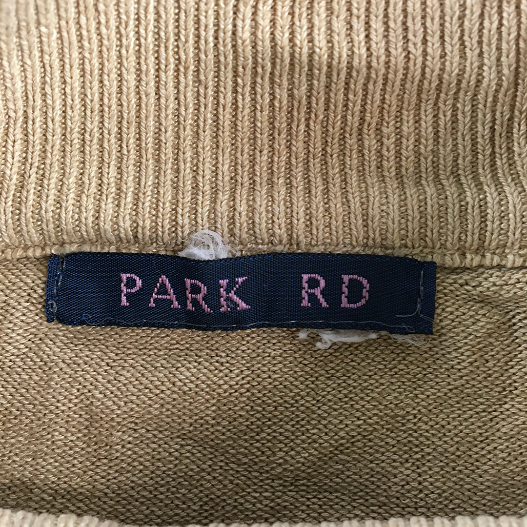 Park Rd Womens Knit Sweater Size S Yellow Mock Neck Jumper