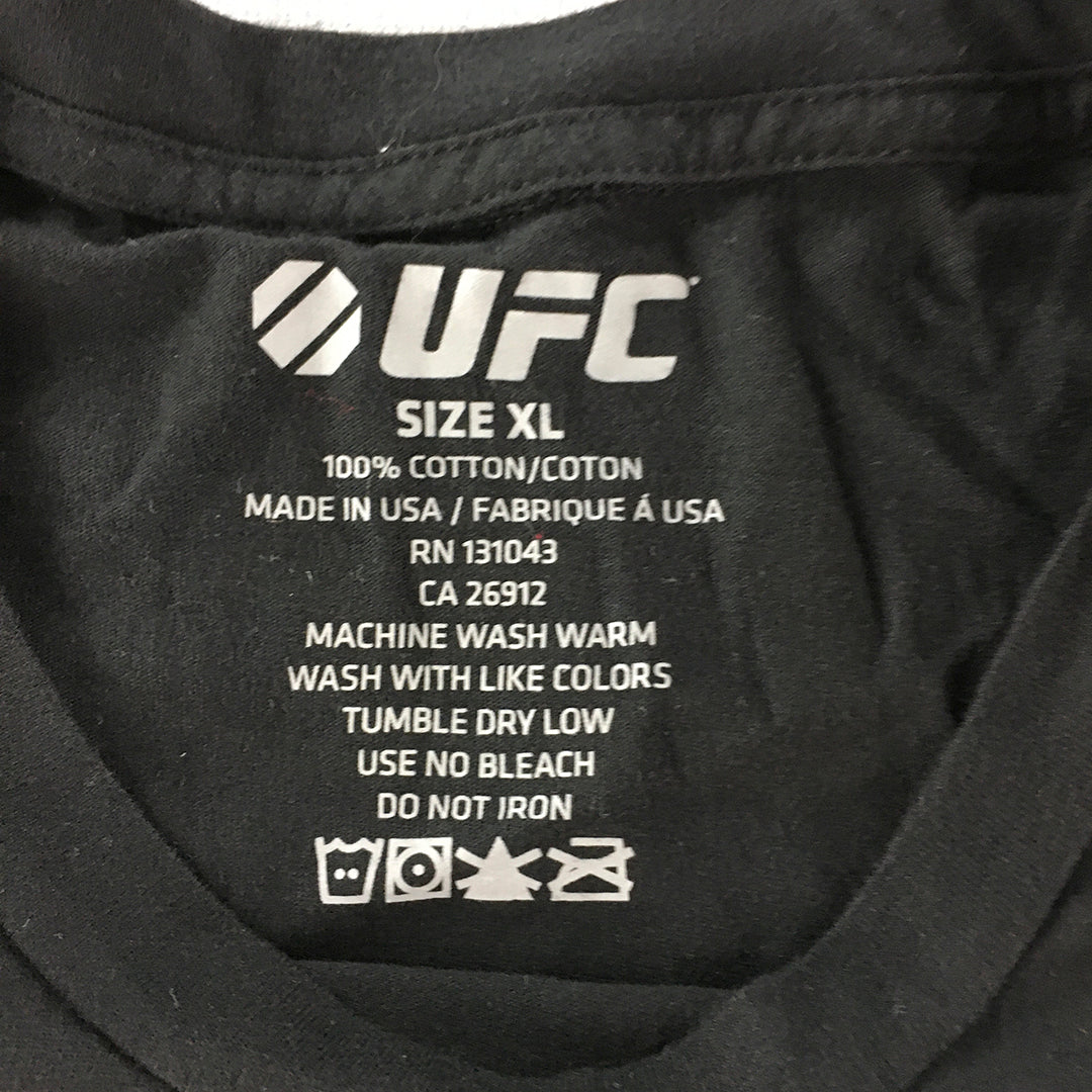 UFC Mens T-Shirt Size XL Black Logo Ultimate Fighting Championship Licensed