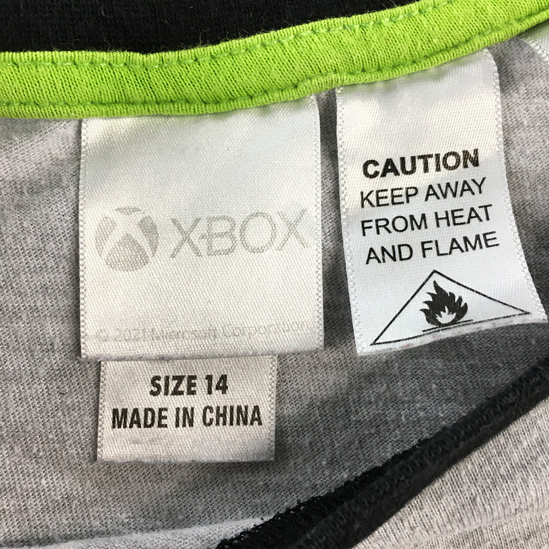 XBOX Kids Boys T-Shirt Size 14 Grey Short Sleeve Top