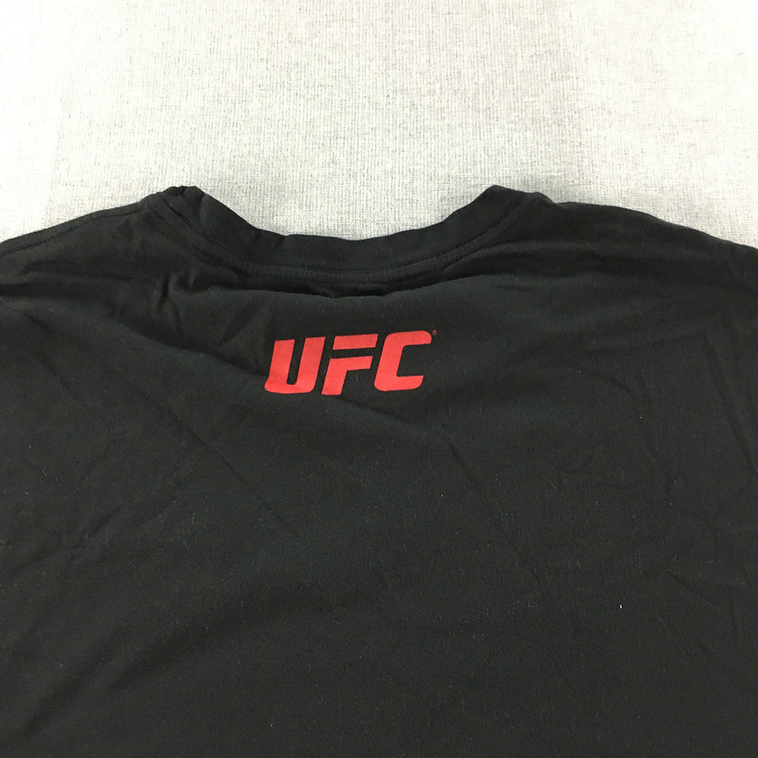 UFC Mens T-Shirt Size XL Black Logo Ultimate Fighting Championship Licensed