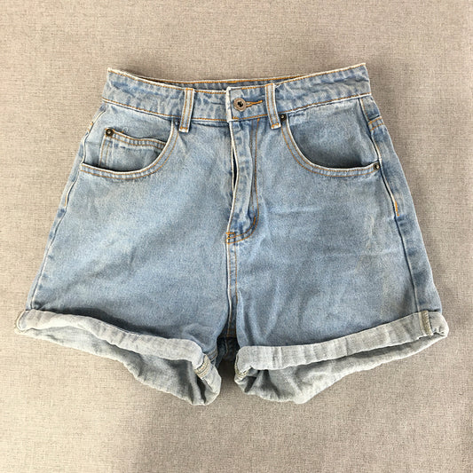 Tiger Mist Womens Denim Shorts Size XS Blue Light Wash Pockets Bermuda Jorts